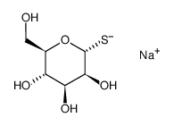 1-Thio-α-D-mannose Natriumsalz Structure
