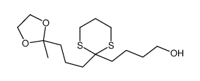 4-[2-[3-(2-methyl-1,3-dioxolan-2-yl)propyl]-1,3-dithian-2-yl]butan-1-ol Structure