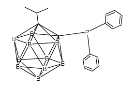 1C-diphenylphosphino-2C-isopropyl-o-carborane结构式