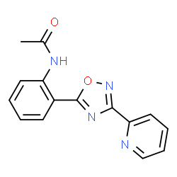 N-{2-[3-(pyridin-2-yl)-1,2,4-oxadiazol-5-yl]phenyl}acetamide Structure
