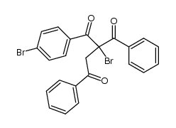 2-benzoyl-2-bromo-1-(4-bromo-phenyl)-4-phenyl-butane-1,4-dione Structure