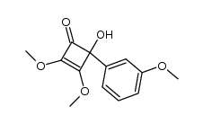 4-hydroxy-2,3-dimethoxy-4-(3-methoxyphenyl)cyclobutenone Structure
