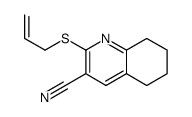 2-prop-2-enylsulfanyl-5,6,7,8-tetrahydroquinoline-3-carbonitrile Structure