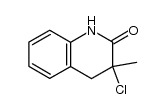 3-chloro-3-methyl-3,4-dihydroquinolin-2(1H)-one结构式