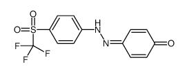 4-[[4-(trifluoromethylsulfonyl)phenyl]hydrazinylidene]cyclohexa-2,5-dien-1-one结构式