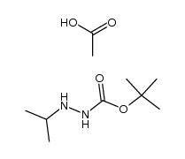 1-(isopropyl)-2-tert-butoxycarbonylhydrazine acetate Structure