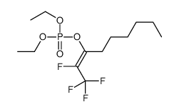 diethyl 1,1,1,2-tetrafluoronon-2-en-3-yl phosphate Structure