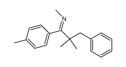 N-(2,2-dimethyl-3-phenyl-1-p-tolylpropylidene)methylamine Structure