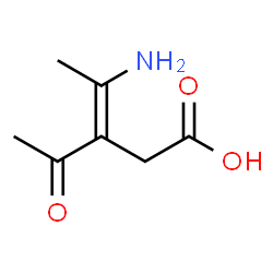 3-Pentenoic acid,3-acetyl-4-amino- structure