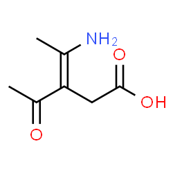 3-Pentenoic acid,3-acetyl-4-amino-结构式