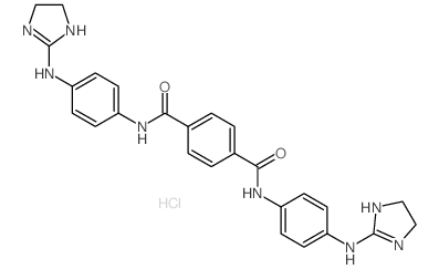 1,4-Benzenedicarboxamide,N1,N4-bis[4-[(4,5-dihydro-1H-imidazol-2-yl)amino]phenyl]-, hydrochloride (1:2) picture