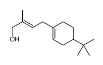 4-(4-tert-butylcyclohexen-1-yl)-2-methylbut-2-en-1-ol结构式
