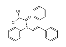 N-(2,2-diphenylvinyl)-N-phenylamide dichloroacetic acid Structure