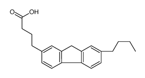 4-(7-butyl-9H-fluoren-2-yl)butanoic acid Structure