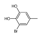 1,2-Benzenediol, 3-bromo-5-methyl- (9CI) structure