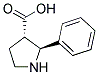 反式-2-苯基吡咯烷-3-羧酸结构式