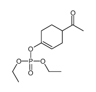 (4-acetylcyclohexen-1-yl) diethyl phosphate Structure