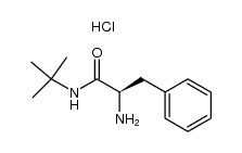 (R)-2-amino-N-(tert-butyl)-3-phenylpropanamide hydrochloride结构式