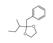 2-benzyl-2-(sec-butyl)-1,3-dioxolane结构式