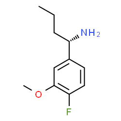 (1S)-1-(4-FLUORO-3-METHOXYPHENYL)BUTYLAMINE结构式