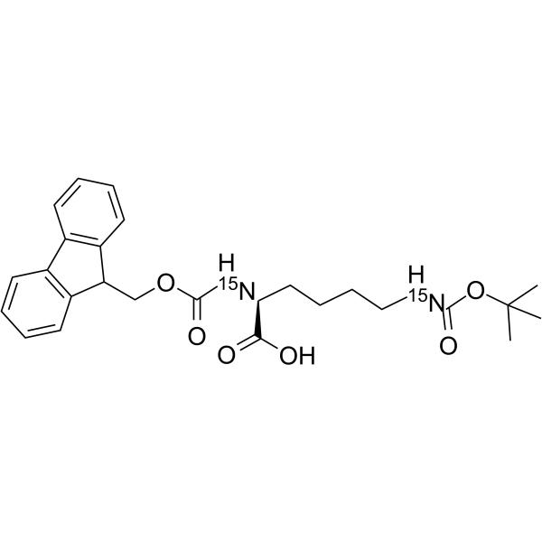Fmoc-L-Lys (Boc)-OH-15N2 Structure