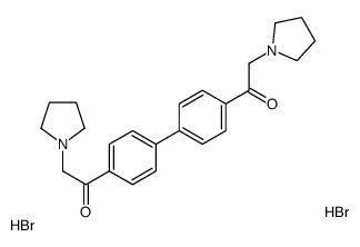 4,4'-Bis(pyrrolidinoacetyl)biphenyl dihydrobromide结构式