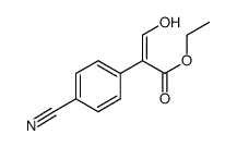 ethyl 2-(4-cyanophenyl)-3-hydroxyacrylate Structure