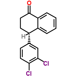 (4S)-(3',4'-Dichlorophenyl)-3,4-dihydro-2H-naphthalen-1-one Structure