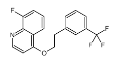 8-fluoro-4-[2-[3-(trifluoromethyl)phenyl]ethoxy]quinoline Structure