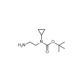 Tert-butyln-(2-aminoethyl)-n-cyclopropylcarbamate Structure