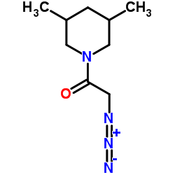 2-Azido-1-(3,5-dimethyl-1-piperidinyl)ethanone Structure