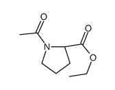 ethyl (2S)-1-acetylpyrrolidine-2-carboxylate Structure