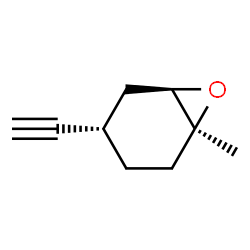 7-Oxabicyclo[4.1.0]heptane, 4-ethynyl-1-methyl-, [1S-(1alpha,4alpha,6alpha)]- (9CI) structure