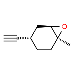 7-Oxabicyclo[4.1.0]heptane, 4-ethynyl-1-methyl-, [1S-(1alpha,4alpha,6alpha)]- (9CI) Structure