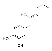 Benzeneacetamide, 3,4-dihydroxy-N-propyl- (9CI) structure