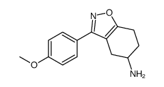 3-(4-methoxyphenyl)-4,5,6,7-tetrahydro-1,2-benzoxazol-5-amine结构式