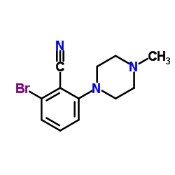 2-Bromo-6-(4-methyl-1-piperazinyl)benzonitrile图片