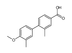 4-(4-methoxy-3-methylphenyl)-3-methylbenzoic acid Structure