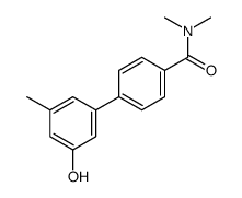 4-(3-hydroxy-5-methylphenyl)-N,N-dimethylbenzamide Structure