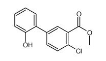 methyl 2-chloro-5-(2-hydroxyphenyl)benzoate结构式