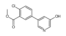 methyl 2-chloro-5-(5-hydroxypyridin-3-yl)benzoate Structure