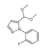 5-(DIMETHOXYMETHYL)-1-(2-FLUOROPHENYL)-1H-PYRAZOLE结构式