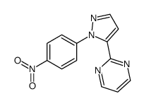 2-(1-(4-NITROPHENYL)-1H-PYRAZOL-5-YL)PYRIMIDINE结构式