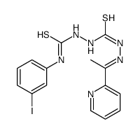 1-(3-iodophenyl)-3-[[(E)-1-pyridin-2-ylethylideneamino]carbamothioylamino]thiourea结构式