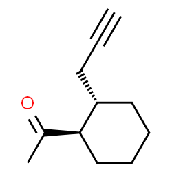 Ethanone, 1-[2-(2-propynyl)cyclohexyl]-, trans- (9CI) Structure