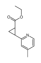 ethyl (1S,2S)-2-(4-methyl-2-pyridyl)cyclopropanecarboxylate结构式