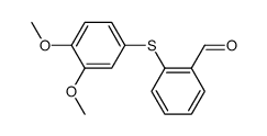 2-(3,4-dimethoxyphenylthio)benzaldehyde Structure