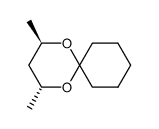 (2R,4R)-2,4-dimethyl-1,5-dioxaspiro(5.5)undecane结构式