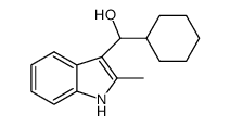 cyclohexyl(2-methyl-1H-indol-3-yl)methanol结构式