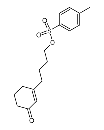 4-(3-oxocyclohex-1-en-1-yl)butyl 4-methylbenzenesulfonate结构式